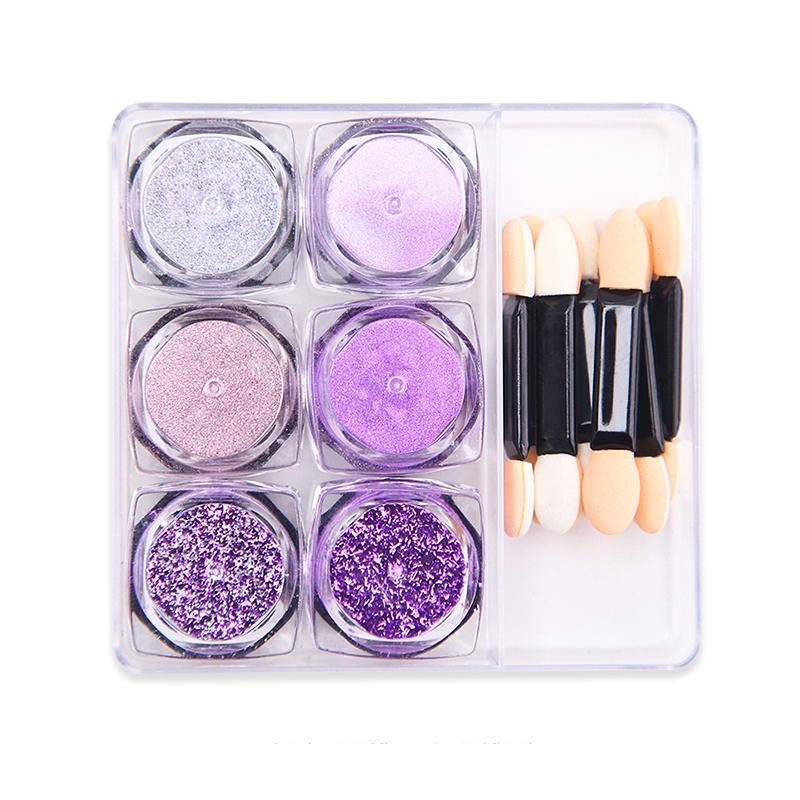 

Purple Mirror Nail Powder Chrome Mirror Glitter Pigment Powder For Nails Decorations DIY Manicur Accessories Nail Decoration
