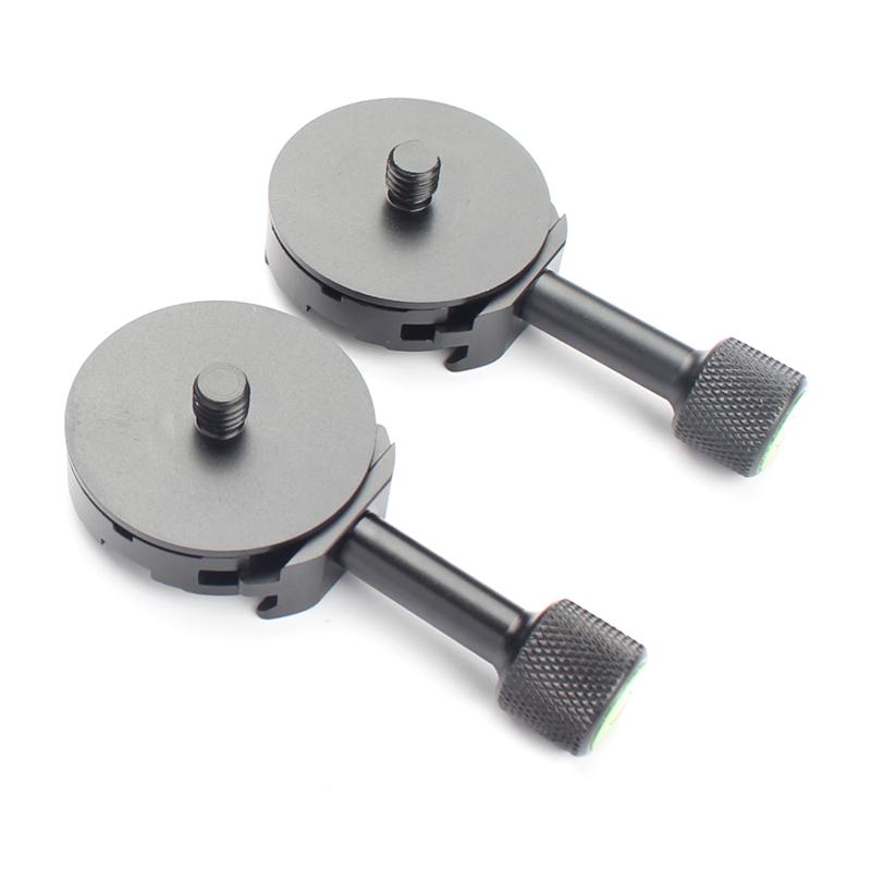 

Double camera bracket Arca Swiss Quick release plate tripod ball head for Panoramic long focal lens and Light stand flash holder