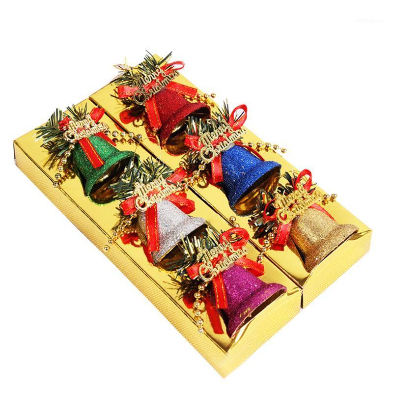

6pcs/set Wedding Ornament Small DIY Craft Festival Holiday Pendants Tree Hanging Home Decor Party Christmas Bells Celebration1