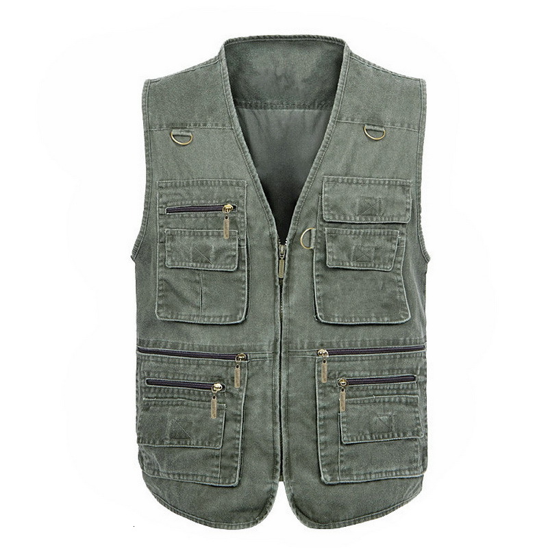 

2021 New Sleeveless Jacket Fashion Vests for Men's Pocket Photography Waistcoat Casual Spring Autumn Outdoors Military Black Fishing Eqwy, P08 4