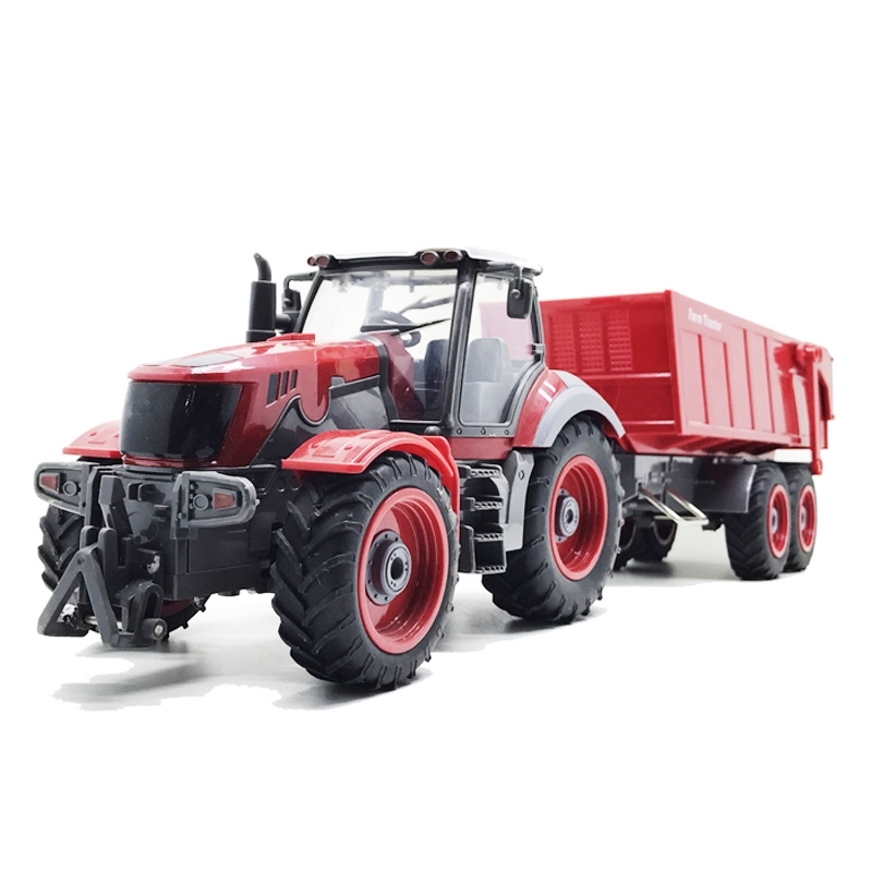 

RC Truck Farm Truck Remote Control Simulation 6 Ch 4 Wheel Tractor Auto Dumper Electronic Hobby Toys For Kids Christmas Gift Y200413