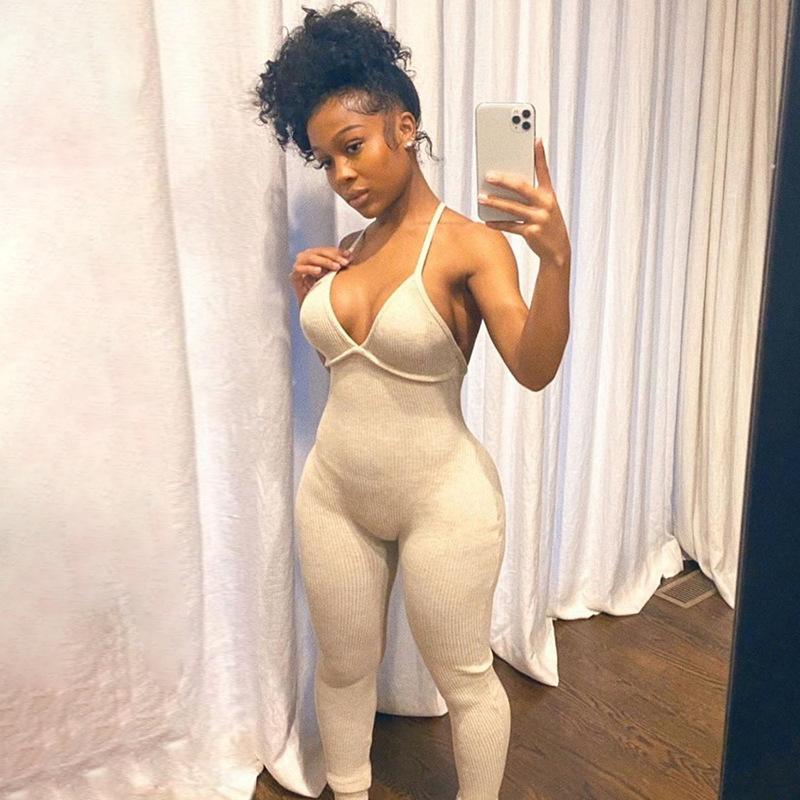 

2020 One Piece Jumpsuits Sportswear Clothing Backless Sport Suit Workout Tracksuit female Running Tight Dance Gym Yoga Set Women, Gray sportswear