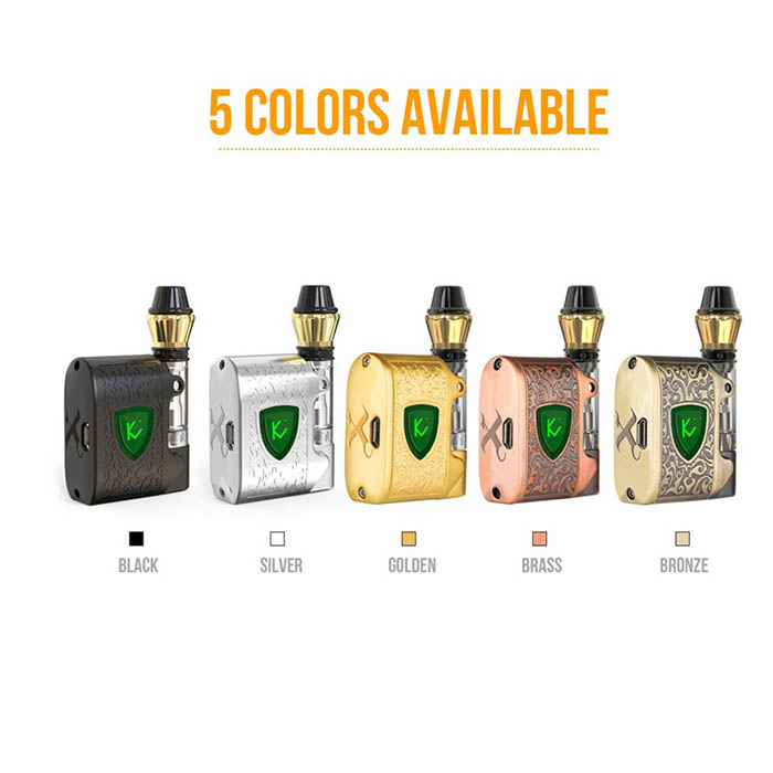 

Original Kangvape Zeus Vape Mod Battery Kit With 510 Thread Oil Cartridge 450mah Build-in Zeus Battery PK TH420 Klasik, Gold
