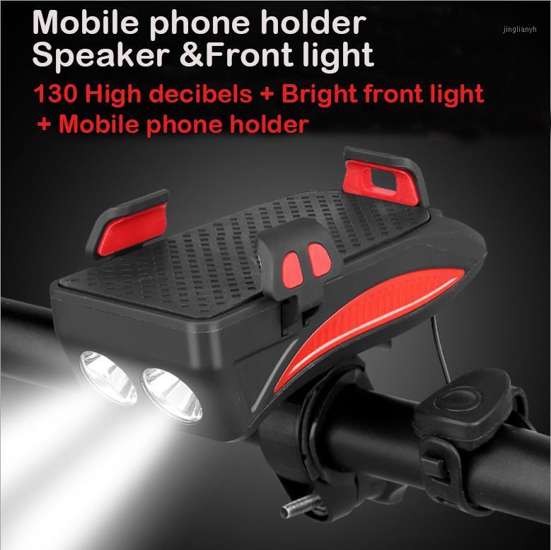 

Bike Light Horn SpeakLight Waterproof USB Rechargeable LED 2000mAh 4000mAh Front Lamp Headlight Power Bank Highlight1