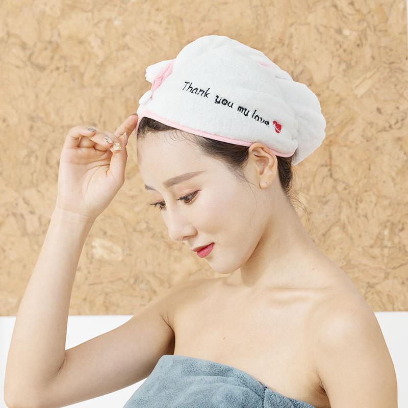 

Magic Microfiber Bathing Quick Dry Hair Cap Turban Wrap Towel Hat Bathroom Cute Long Hair Hair-drying Shower Caps Bathroom Use