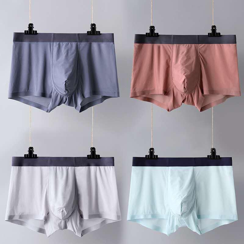 

mens underwear mens ice silk seamless underwear boxer briefs