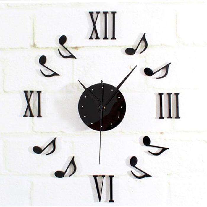 

Bedroom Decoration Music Notation Combination Decoration Stickers Wall Diy 3d Clock
