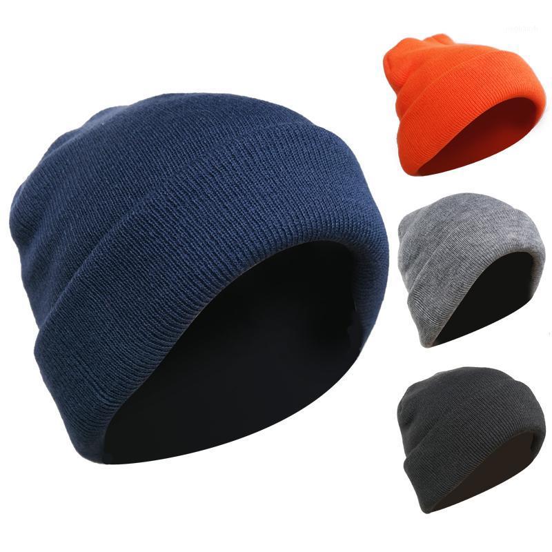 

2020 New Men Women Knitting Skullies Beanies Autumn Winter Thick Warm Solid Color Hat Casual Comfortable Outdoor Accessories1