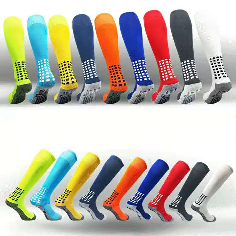 

Wholesale adult breathable anti slip long tube football socks, Multi