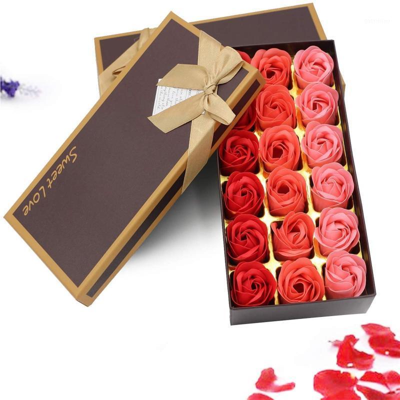 

25# 18pcs Rose Bath Body Flower Floral Soap Scented Rose Flower Essential Wedding Valentine's Day Gift Favors Holding Flowers1