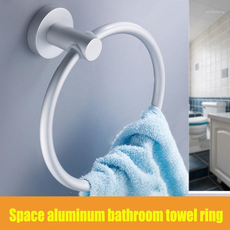 

Space Aluminum Towel Ring Hand Towel Hanging Ring All-in-One Space Aluminum Matte DC1561