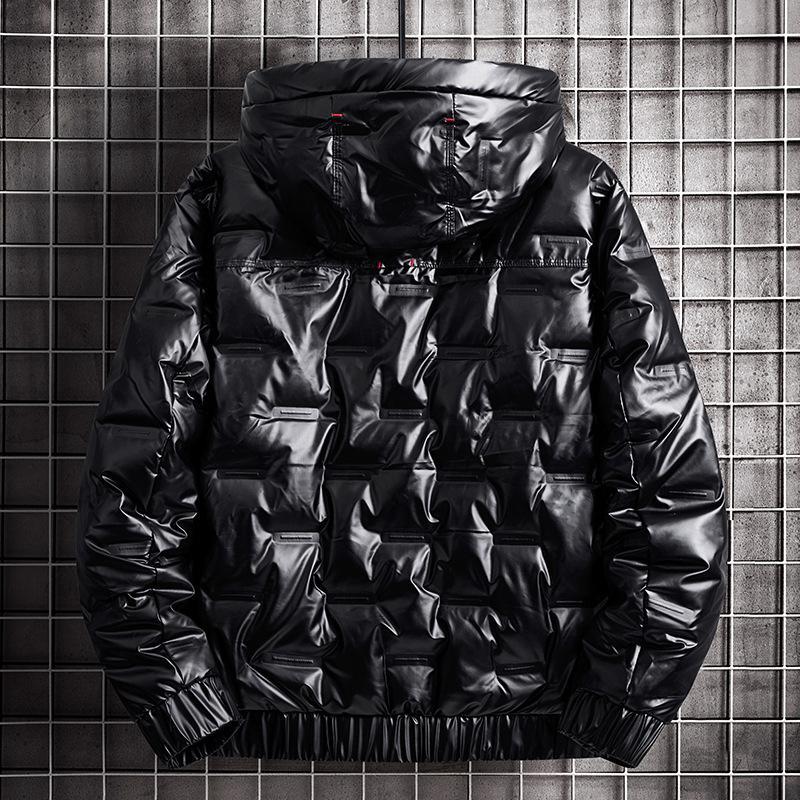 

shiny 2020 new thin coats male channel short fabric embossing drilling pile warm coat wet clothes TM1D, Gold