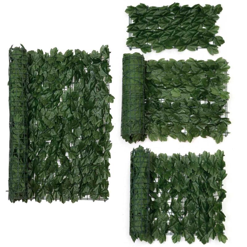 

0.5/1/3m Artificial Faux Ivy Leaf Privacy Fence Screen Hedge Garland Plants Decor Panels Garden Outdoor Backyard Balcony Fence, 0.25x0.5m