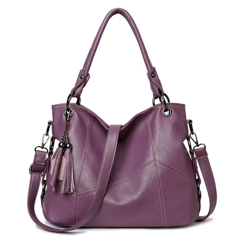 

Women PU Leather Gym Messenger Bag High Capacity Female Luxury Solid Color Handbag Multiful Sport Shoulder Bags Zipper Makeup, Burgundy