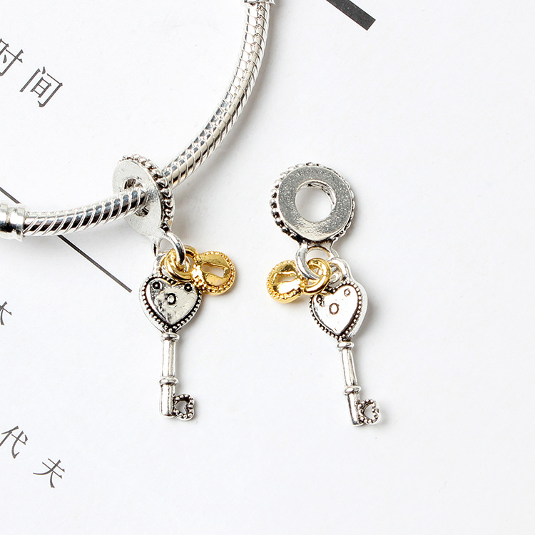 

Keep Your Precious Love Dangle Charm Bead Fashion Women Jewelry European Style For DIY Bangle Bracelet, Bronze;silver