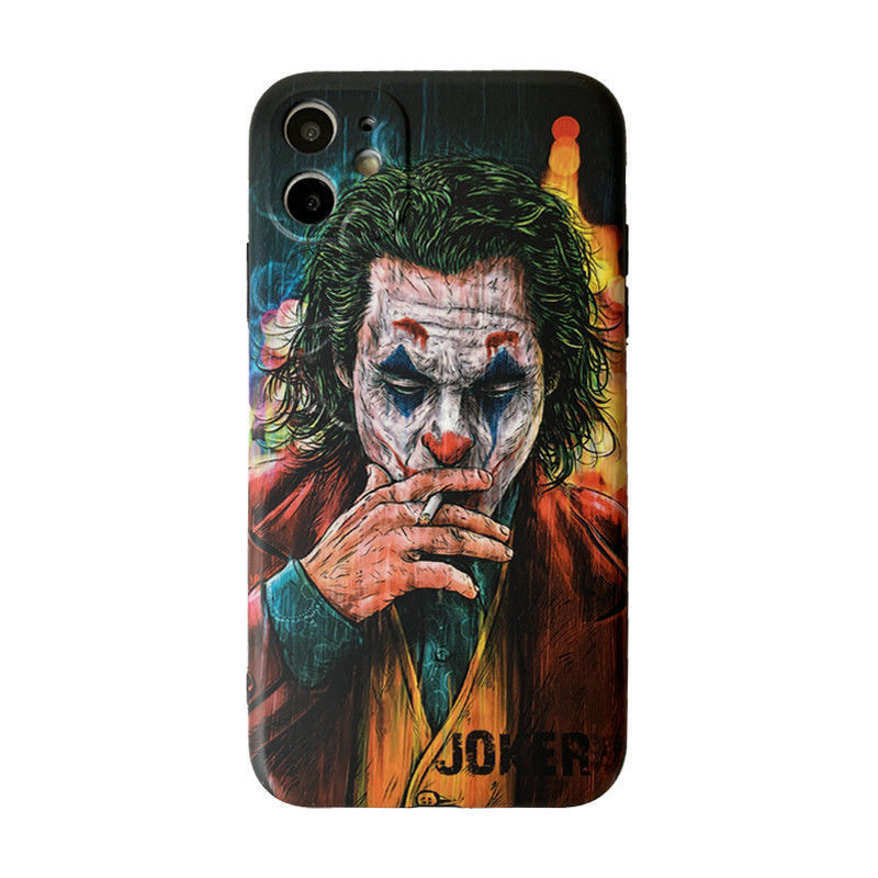 

IPhone Following From American JOKER Clown Oil Painting Web Celebrity Doodle DIY Mobile Phone Case, Green