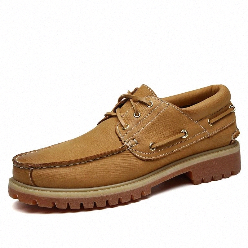 

Brand Business dress Style Men's Shoes lace up Genuine Leather Men Shoe Rubber Male Shoes Comfortable Casual Shoes big size 47 5 #9m1L