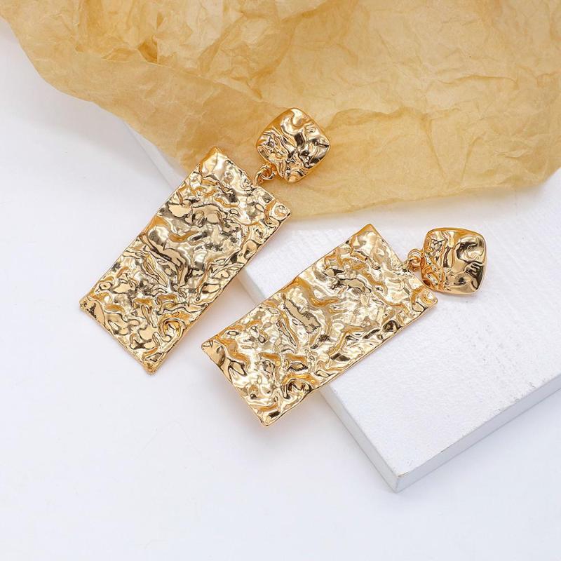 

AENSOA Long Geometric Drop Earrings Minimalist Punk Earrings for Women Girl Gold Silver Color Statement 2020 New Brinco