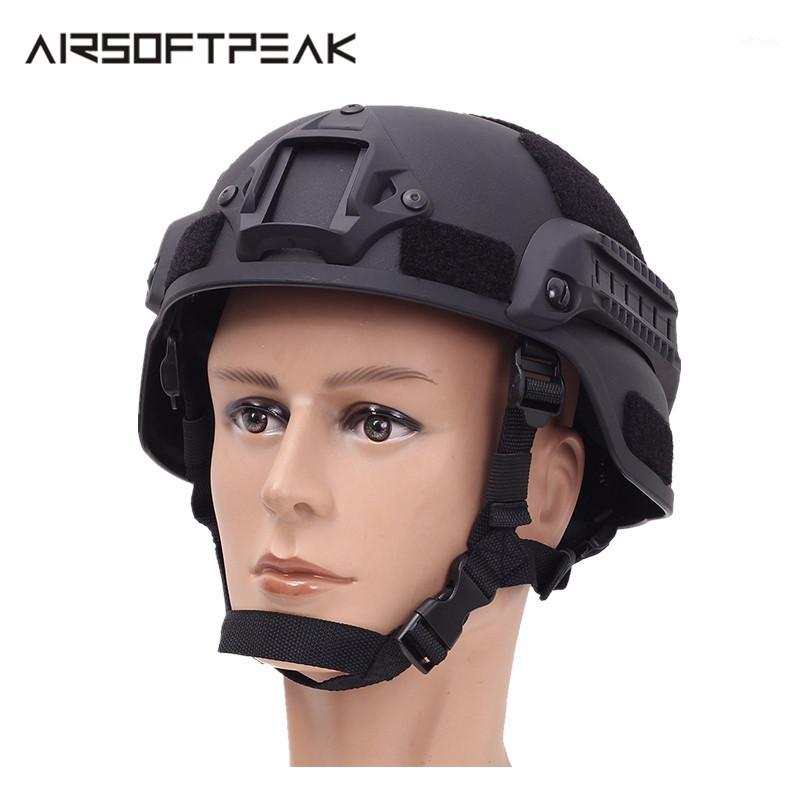 

New Riding Tactical Outdoor Helmet Survival Game Head Protection High Density Cushion Durable Adjustable YKK Buckle1, Black