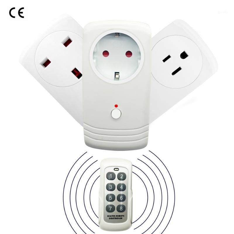

Wireless RF 433MHz Intelligent Smart AC Electrical Power Socket Outlet W/ Remote Control Switch US EU UK Plug 10A 80-250V CE1