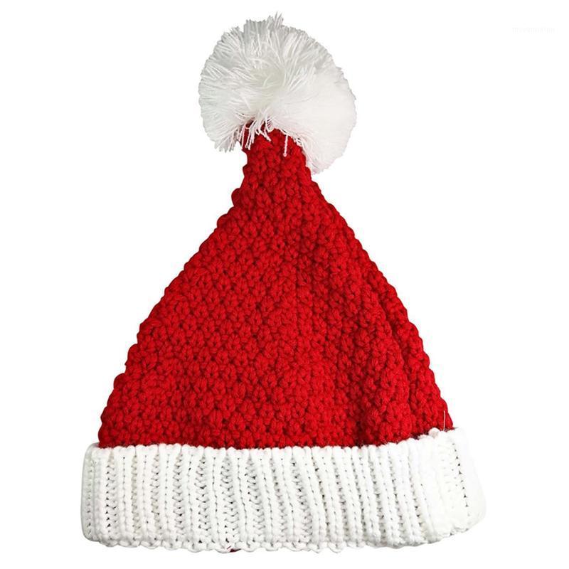 

Adults Christmas Hat Christmas Woolen Cap Earmuffs Hat Knit Cap for Women and Men1, Red