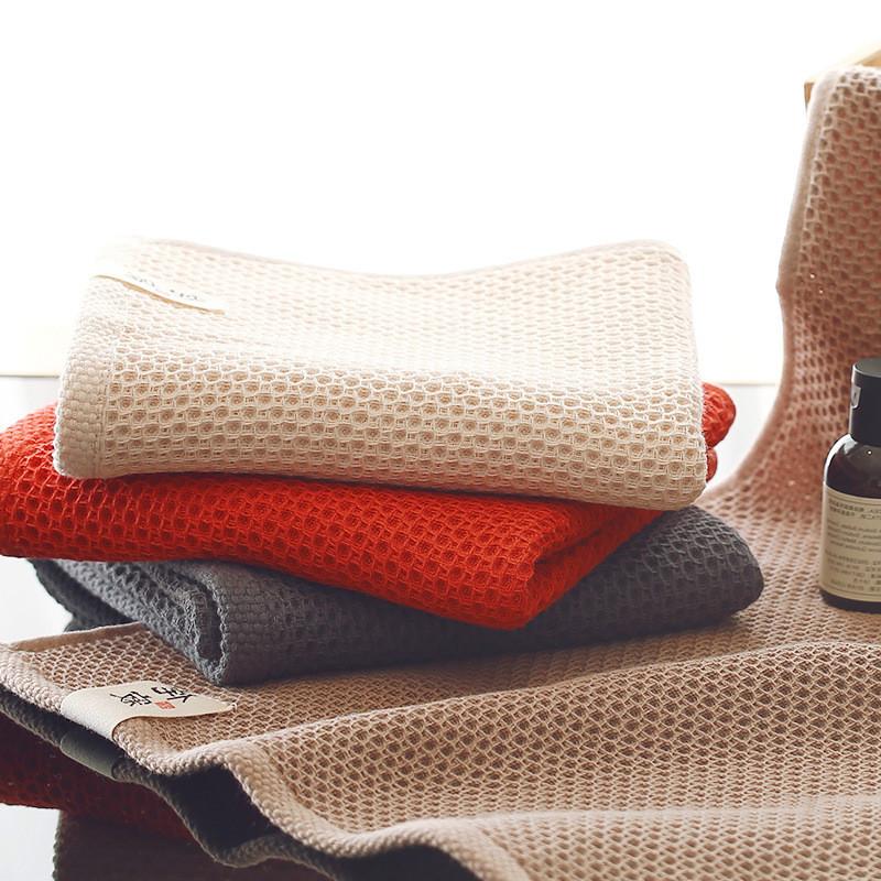 

Towel cotton gauze absorbs water quickly dry adult couple home gift honeycomb plus thick wash face towel 33x72cm