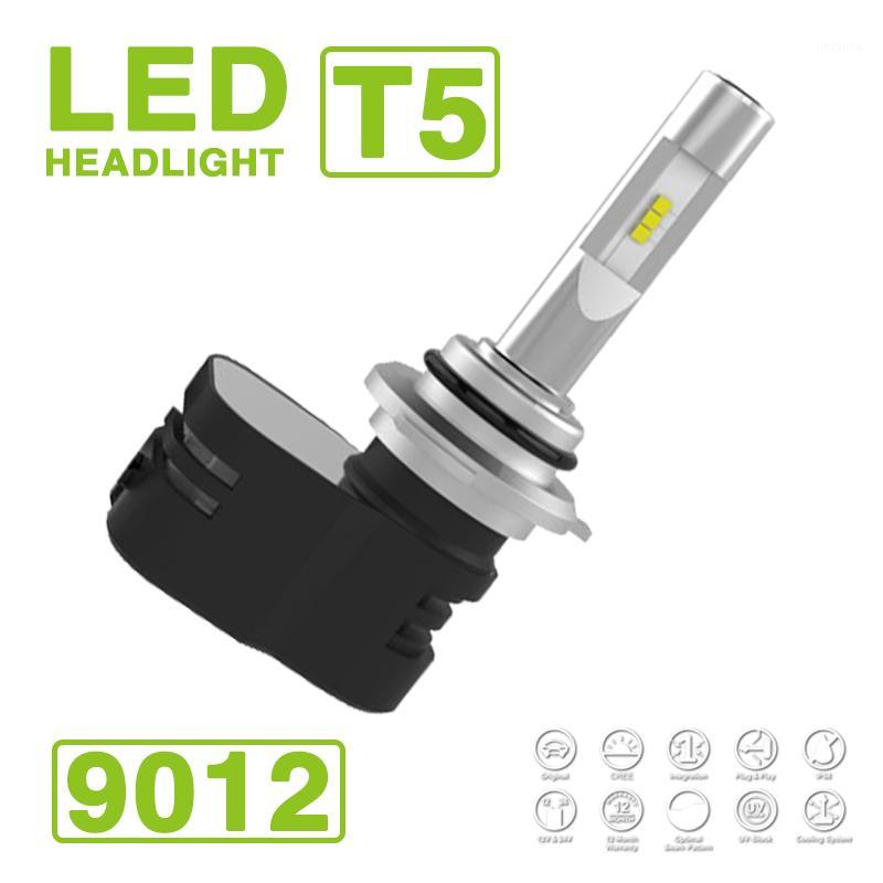 

2020 9012 HIR2 Turbine T5 LED Headlight Headlamps Bulbs Kit 60W 9600LM CSP Y19 LED Chips All-in-one Pure White 6000K Turbon Fan1