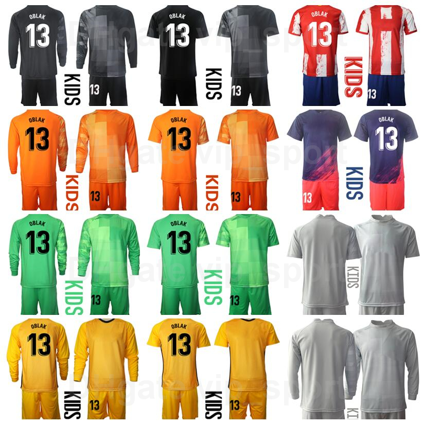 

Kids GK Goalkeeper Ivo Grbic Youth 13 Jan Oblak Jersey Set Long Sleeve Soccer 1 Antonio Adan David de Gea Thibaut Courtois Football Shirt Kits Uniform Goalie MaJing, Kids green