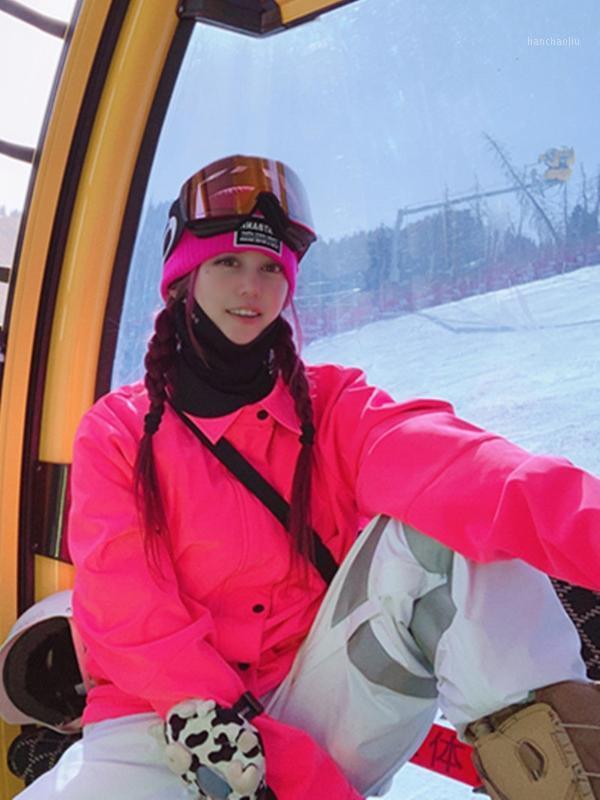 

New Fashion Fan General Single Board Double Board Men and Women Jacket Equipment Pants Fluorescent Waterproof Pants1, As pic