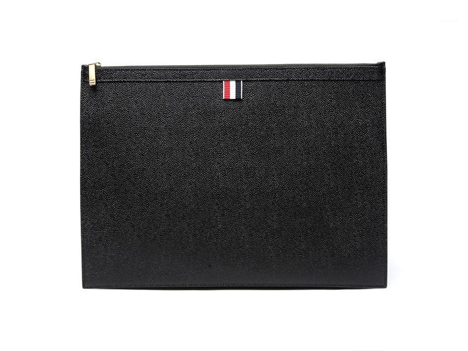 

2020 Fashion Brand Briefcase Genuine Leather Messenger Bags Cow Leather Black Casual Envelope Bag Men Women hand bags1, Medium