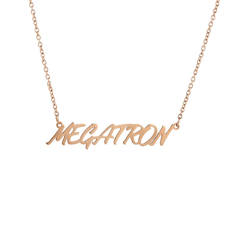 

New Fashion Uppercase Pendant Jewelry Custom Name Necklace Customized Personalized Stainless Steel Necklace Jewelry