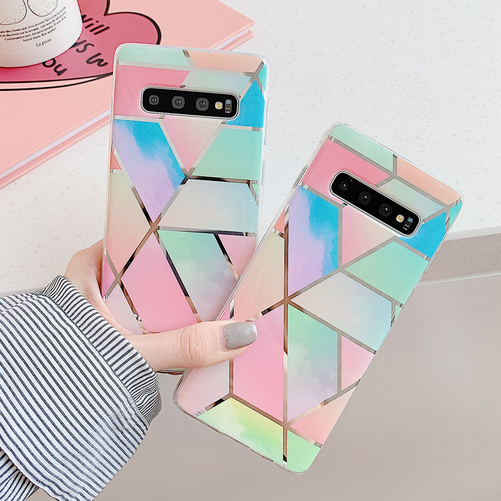 

Rainbow Phone Case For Samsung Galaxy Note 8 9 10 Pro S9 S8 S10 S20 Plus S10 Lite A40 A50 A70 A51 A71 Case Shell Soft Back Cover