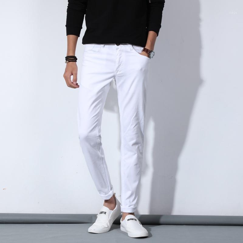 

Luxury Men White Jeans Fashion Casual Classic Style Slim Fit Soft Trousers Male Brand Advanced Stretch Denim Pants1