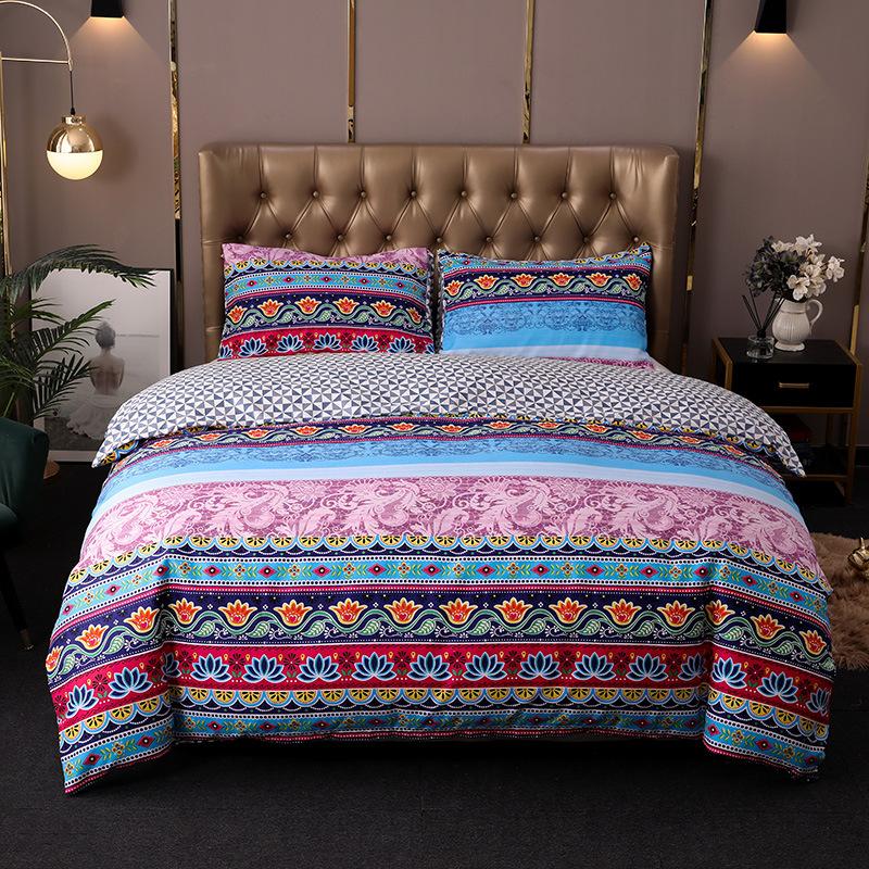 

3d Bohemian Bedding Sets Boho Printed Mandala Duvet Cover Set Pillowcase Tribal Exotic Comforter Bed Linen Home Textile
