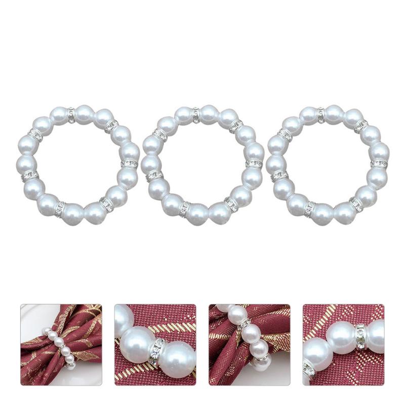 

3 Pcs Creative Napkin Buckles Delicate Napkin Holder Party Table Accessories