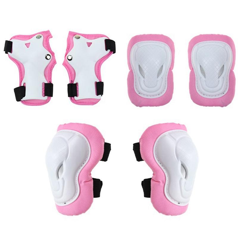 

Protective Gear Set for Toddler Knee Pads Elbow Pads Wrist Guards for Skateboarding Inline Rollerblading Roller, Pink