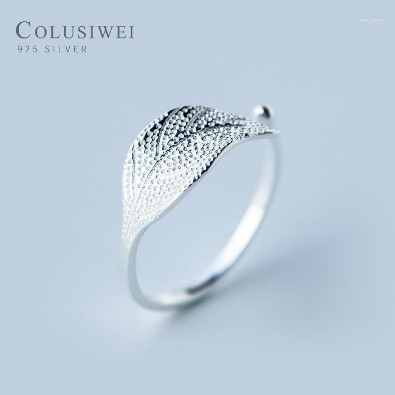 

Colusiwei authentic 925 Sterling Silver Electrocardiogram Open Adjustable Finger Rings for Women Fashion Wave Party Jewelry1