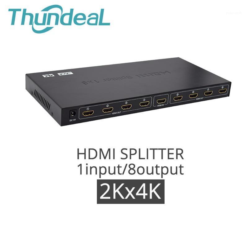 

Full HD Splitter 2K*4K Video 1X4 1X8 Split 1 in 4/8 Out Dual Display Power Supply No Switch For HDTVDVD1