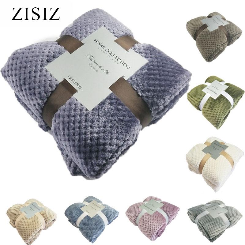 

ZISIZ Super Soft Blanket Flannel Aircraft Sofa Use Office Children Blanket Towel Fleece Mesh Portable Car Travel Cover