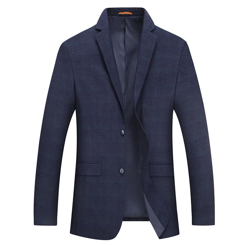 

Autumn New Men's Casual Suit Korean Style Slim Small Suit Single Breasted Full Sleeve Mens Jacket Blazers, Blue