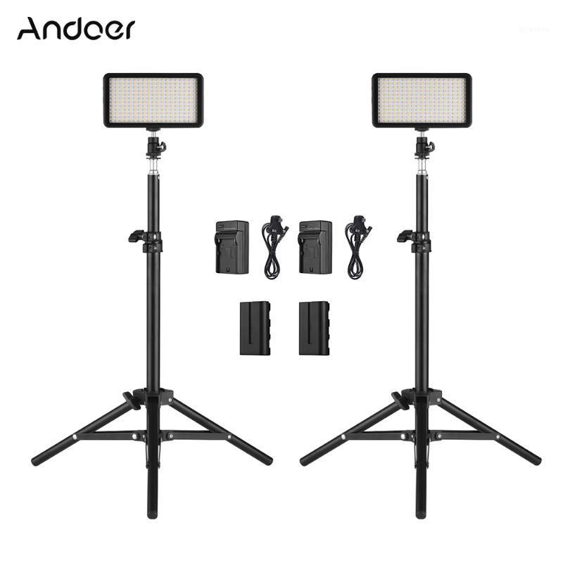 

Andoer LED Video Light Kit with Bi-Color Dimmable LED Video Light/Light Stand/Matched Battery & Battery Charger for DSLR Cameras1