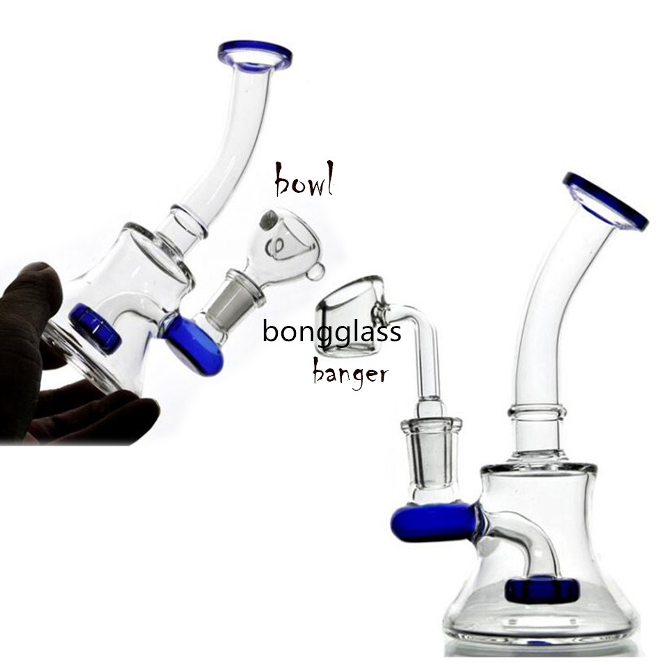 

6.3 inchs Beaker Bong Water Pipe Recycler Oil Rigs spiral perc Beaker Base Dab Rigs Cyclone Glass Water bong with 14mm joint