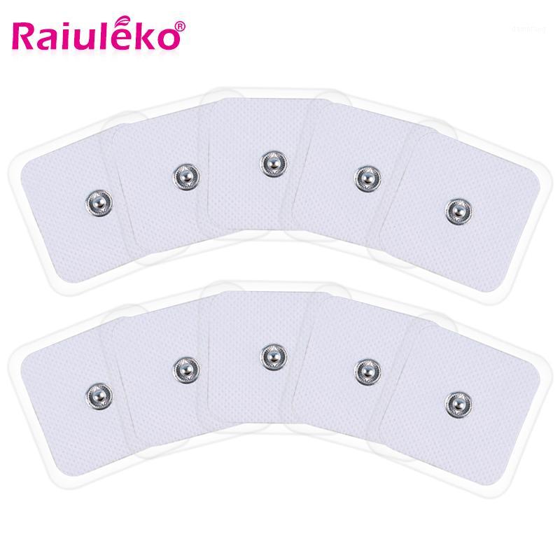 

tens snap electrodes pads conductive gel pad body acupuncture therapy massager therapeutic pulse stimulator electro sticker1