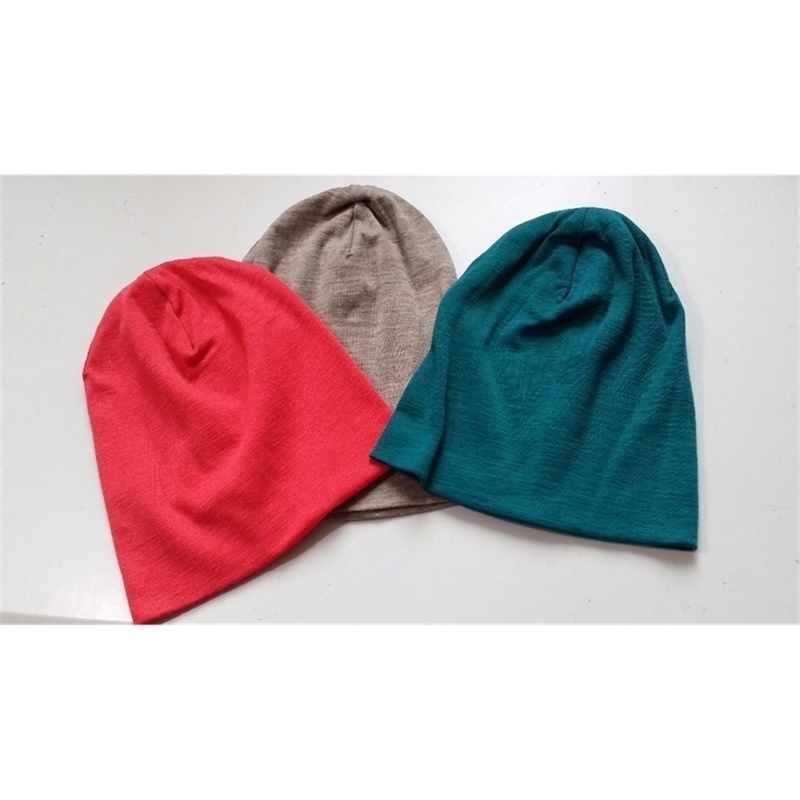 Men Women 100% super fine Merino Beanie hat running riding winter thermals fleece cap knit Sports Warm cosy wool Y201024