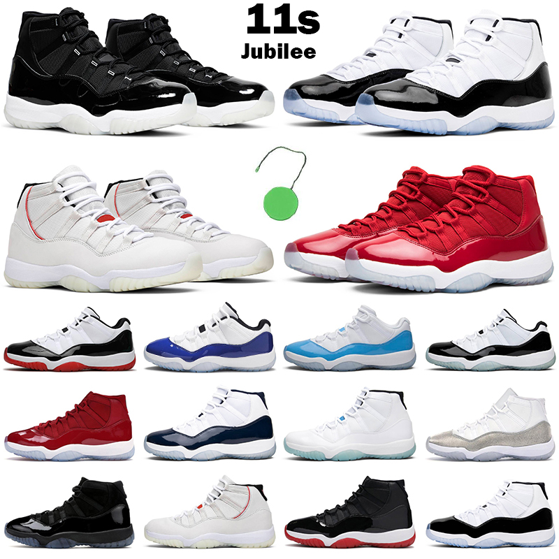 

2021 11s basketball shoes men women 11 Jubilee 25th Anniversary Bred Concord Win Like 96 82 Navy gum mens trainers athletic sneakers, Navy snakeskin
