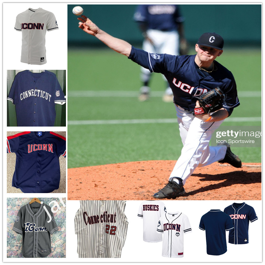 

Custom UCONN HUSKIES College Baseball Jersey John Ihlenburg Tom Germano Colin McLaughlin Randy LaVigne Charles Nagy Dennis Dwyer Brian Majeski Jason Grabowski, White