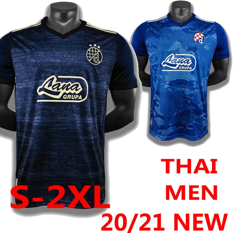 

20 21 GNK Dinamo Zagreb Soccer Jerseys Home Blue ORSIS PETKOVC PERIC OLMO ADEMI GOJAK men Football Shirts uniforms Thai, Black