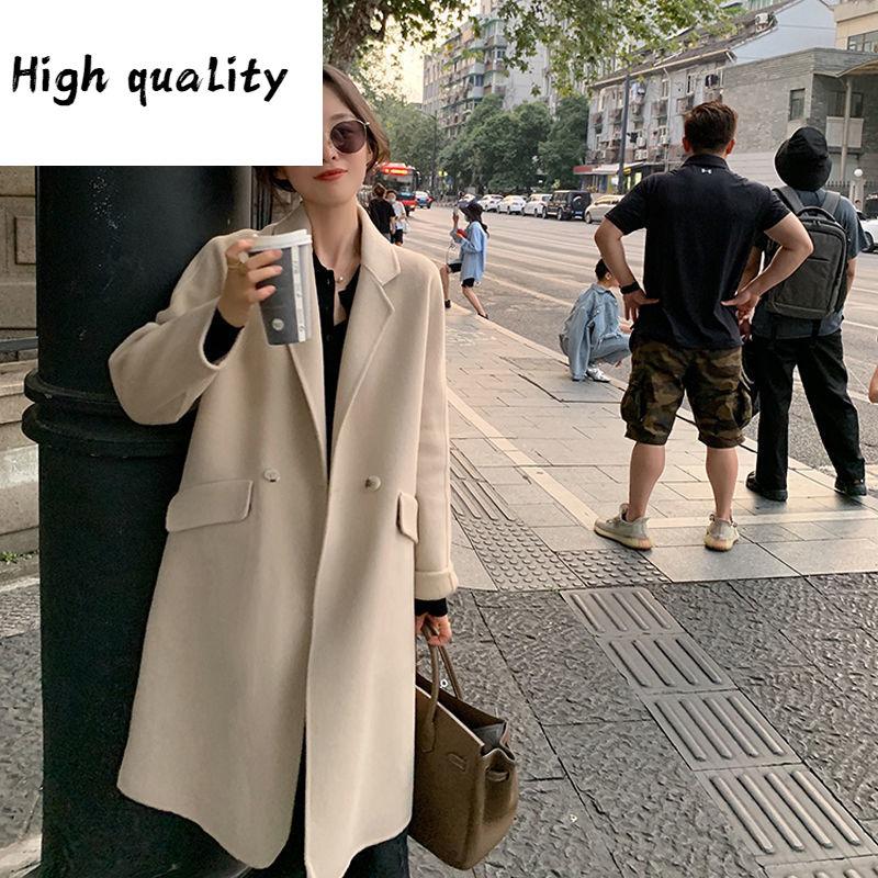 

valley Pumpkin cloth coat, tsuen wan, 100 new wool double coat female long 2020 autumn and winter, See chart