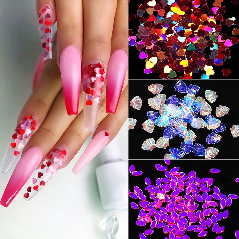 

1 Bag Gold Sliver Nail Sandy Powder Beautiful Shiny Luxury Sparkles Nail Art Sequins Pigment Flakes Dust Art Decoration