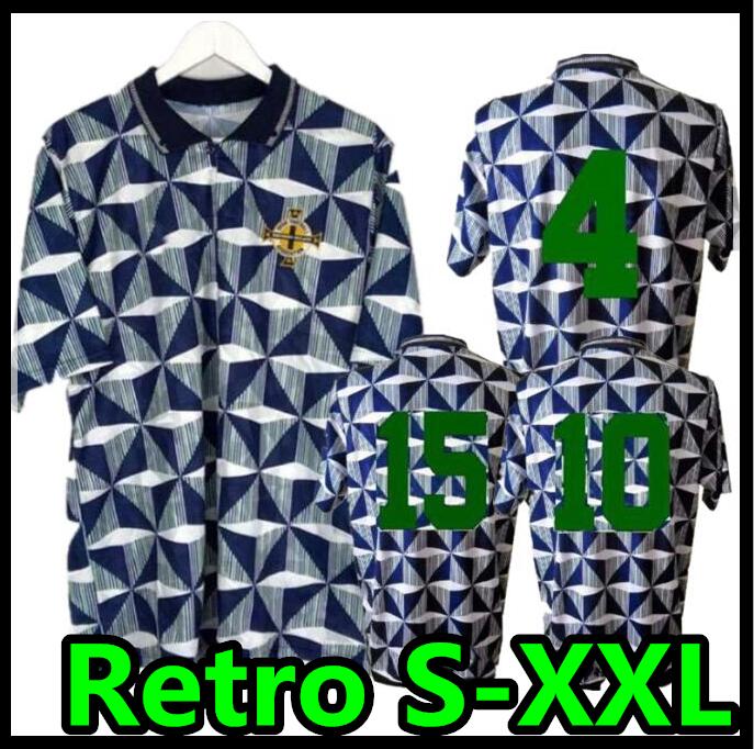 

1990 1991 1992 Northern Ireland Retro soccer Jerseys 90 91 92 retro classic Football shirts Jersey, 1990 away